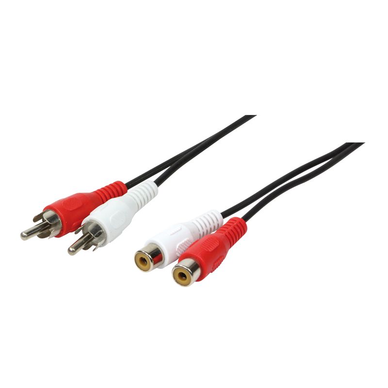 Goobay Audio Kabel Cinch Verlängerung , 2x Cinch/M zu 2x Cinch/F Goobay Audio Kabel Cinch Verlängerung , 2x Cinch/M zu 2x Cinch/F