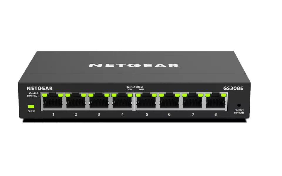 Netgear GS308E-400EUS v4 8-Port Gigabit Ethernet Smart Managed Plus Switch Netgear GS308E-400EUS v4 8-Port Gigabit Ethernet Smart Managed Plus Switch