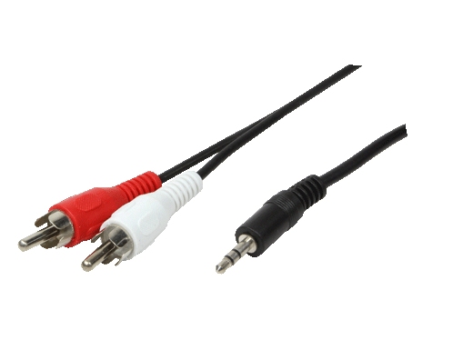 Audio Adapterkabel AUX, 3,5 mm Klinke zu Stereo Cinch-Stecker, CU Audio Adapterkabel AUX, 3,5 mm Klinke zu Stereo Cinch-Stecker, CU
